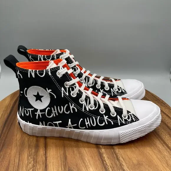 Converse UNT1TL3D High Top Not A Chuck Taylor Black White | Men Size 8 Converse UNT1TL3D High Not A Chuck High Top Sneakers ~ White  main image 3